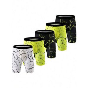 New 5 Pair Mens Boys Boxer Brief Underwear Bikini Undies